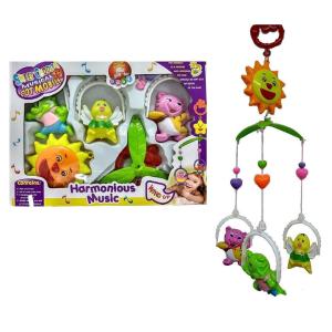 Kidzooworld Rotating musical Rattles Jhoomer for kids bed, kick and play baby Gym for 3 to 9 months old